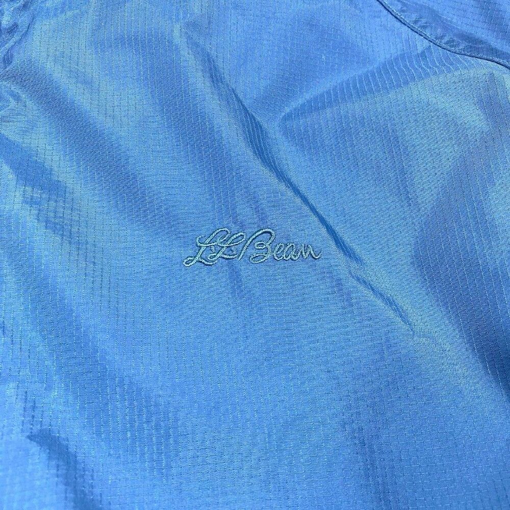 Vintage LL Bean Jacket Womens Medium Gray Windbreaker 90s Rain Lightweight - Picture 2 of 12